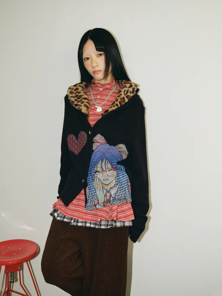 Haveal Original Girl Print Thi Вязаный джатовый свитер Кардиган Съемный воротник с леопардовым принтом Весна Осень Зима Женский...
Haveal Original Girl Print Thi Вязаный джатовый свитер Кардиган Съемный воротник с леопардовым принтом Весна Осень Зима Женский...