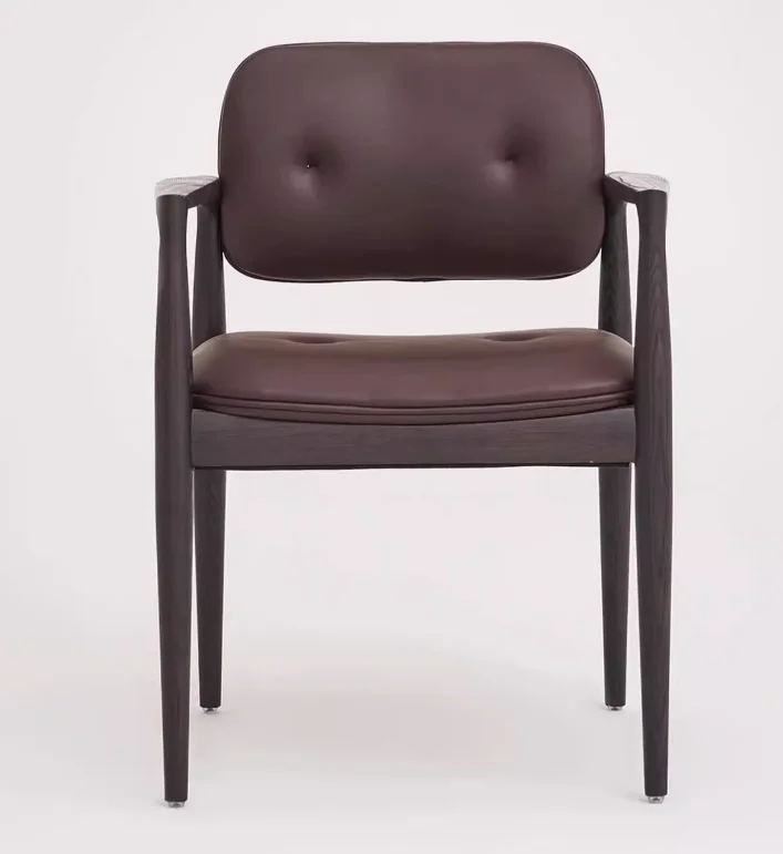 Factory Wholesale Dining Chair Hotel Luxury Wood Leather Dining Armchair
Factory Wholesale Dining Chair Hotel Luxury Wood Leather Dining Armchair