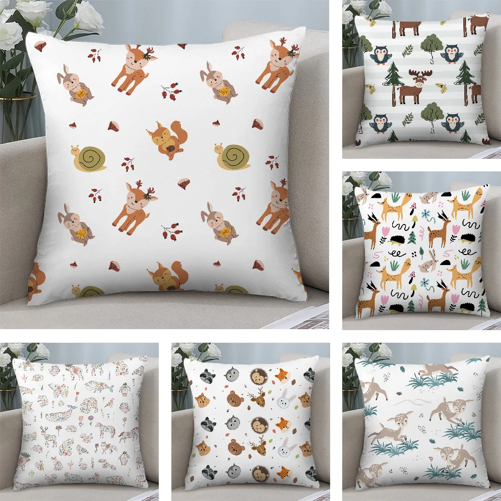 Forest Animals Printed Pillow Case Short Plush Pillow Covers Sofa Decorative Gift Home Double-sided Printing Cushion Cover
Forest Animals Printed Pillow Case Short Plush Pillow Covers Sofa Decorative Gift Home Double-sided Printing Cushion Cover
