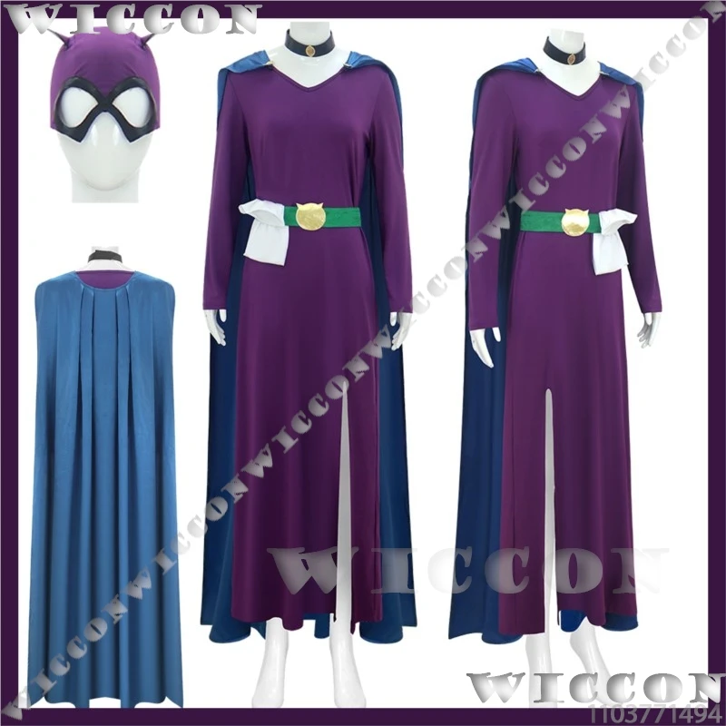 Костюм с маской для девочек-кошок Selina Kyle, аниме, косплей, фиолетовое платье, синий плащ, женская сексуальная одежда, полный комплект для взрослых, костюм для вечеринки на Хэллоуин, Cos
Костюм с маской для девочек-кошок Selina Kyle, аниме, косплей, фиолетовое платье, синий плащ, женская сексуальная одежда, полный комплект для взрослых, костюм для вечеринки на Хэллоуин, Cos