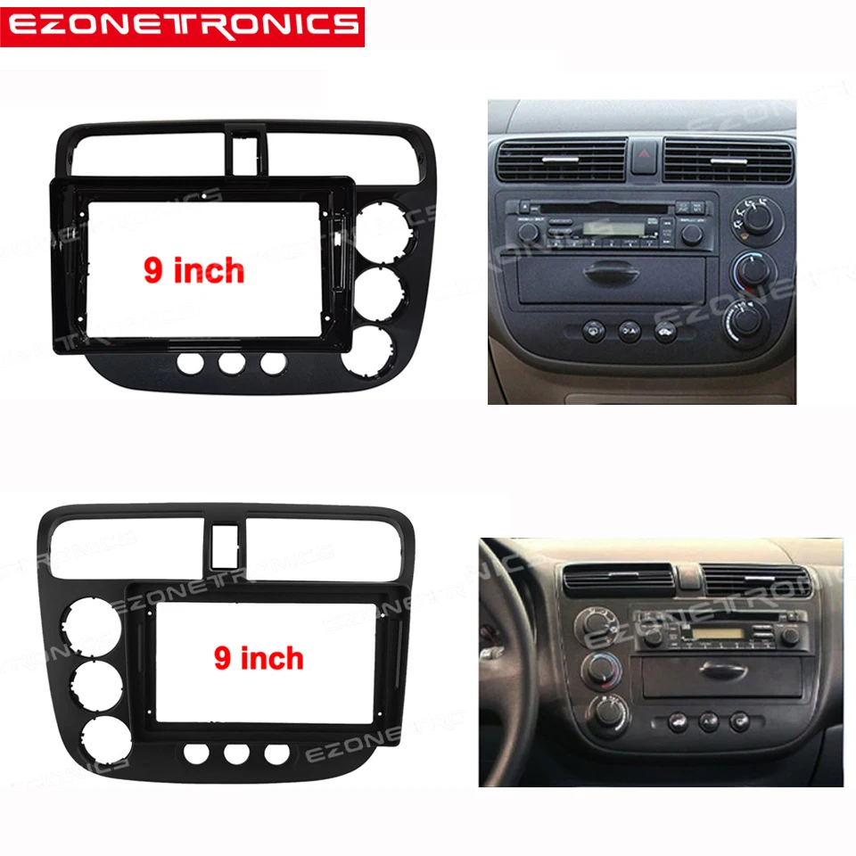 Панель диагональю 9 дюймов для Honda Civic 2001, 2002, 2003, 2004, 2005, 2006, автомобильный радиоплеер с двумя Din
Панель диагональю 9 дюймов для Honda Civic 2001, 2002, 2003, 2004, 2005, 2006, автомобильный радиоплеер с двумя Din