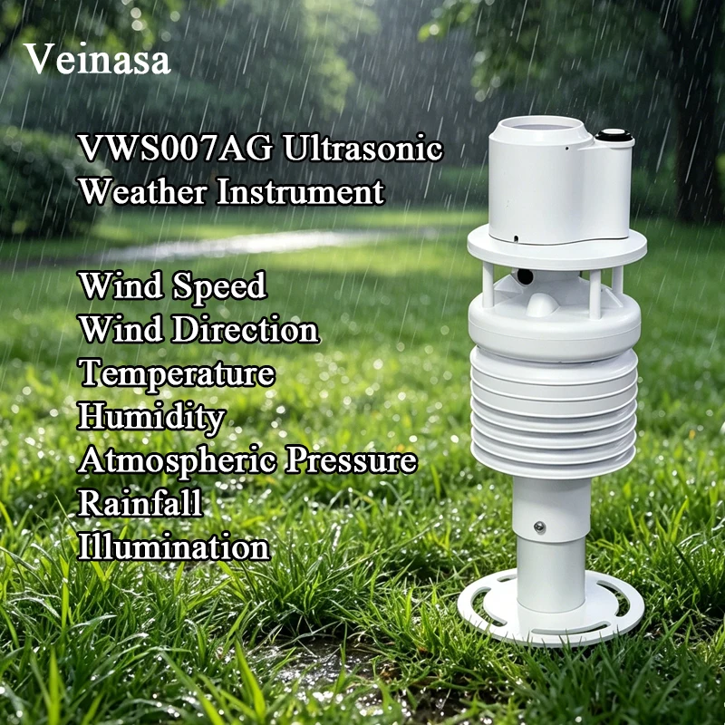 2026 VWS007AG Ultrasonic Weather Instrument 7-in-1 Meteorological Sensor Wind Speed Direction Temp Humidity Rainfall Illuminance
2026 VWS007AG Ultrasonic Weather Instrument 7-in-1 Meteorological Sensor Wind Speed Direction Temp Humidity Rainfall Illuminance