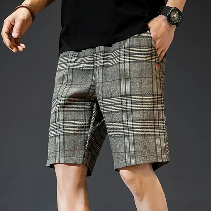 Fashion Elastic Pockets Spliced Plaid Casual Shorts Men's Clothing Summer New Loose Korean High Waist Knee Beach Shorts
Fashion Elastic Pockets Spliced Plaid Casual Shorts Men's Clothing Summer New Loose Korean High Waist Knee Beach Shorts