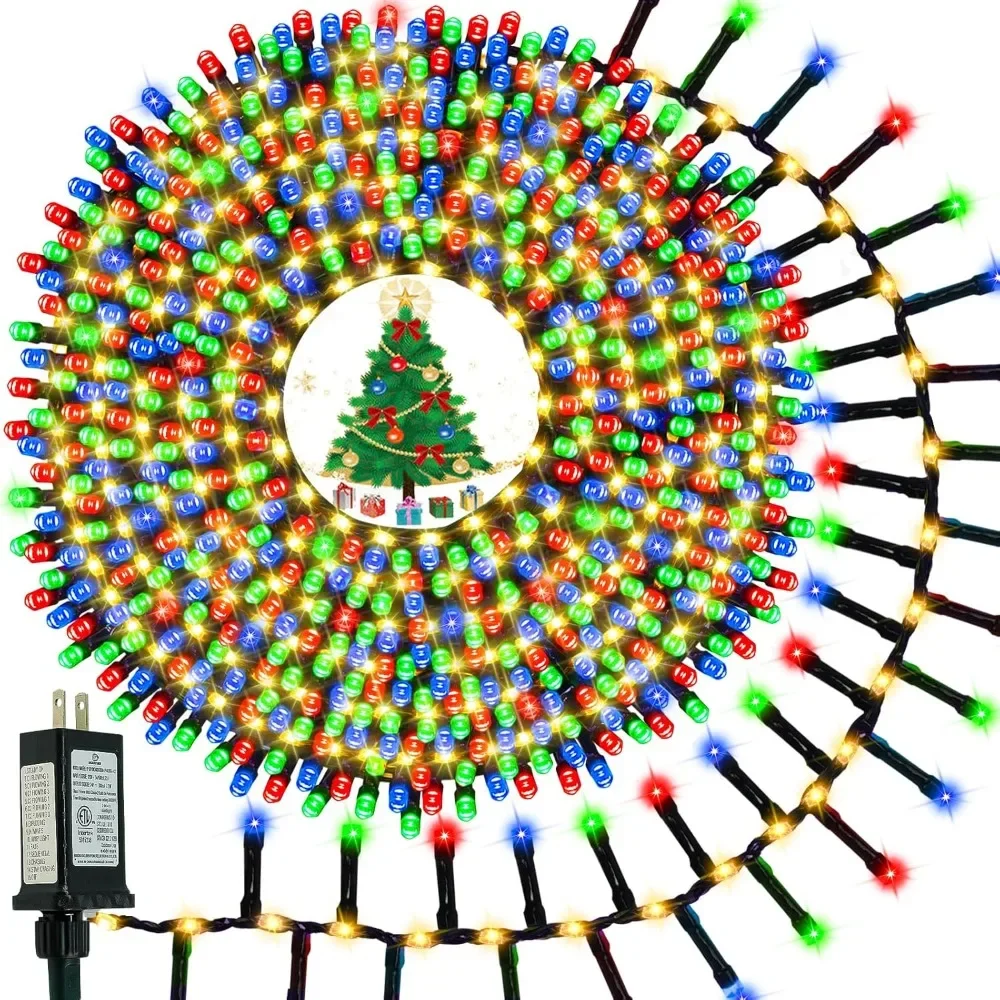 Cluster Christmas Lights – 800 LED Twinkling Firecracker String with 15 Modes & Timer – Waterproof, Multicolor
Cluster Christmas Lights – 800 LED Twinkling Firecracker String with 15 Modes & Timer – Waterproof, Multicolor