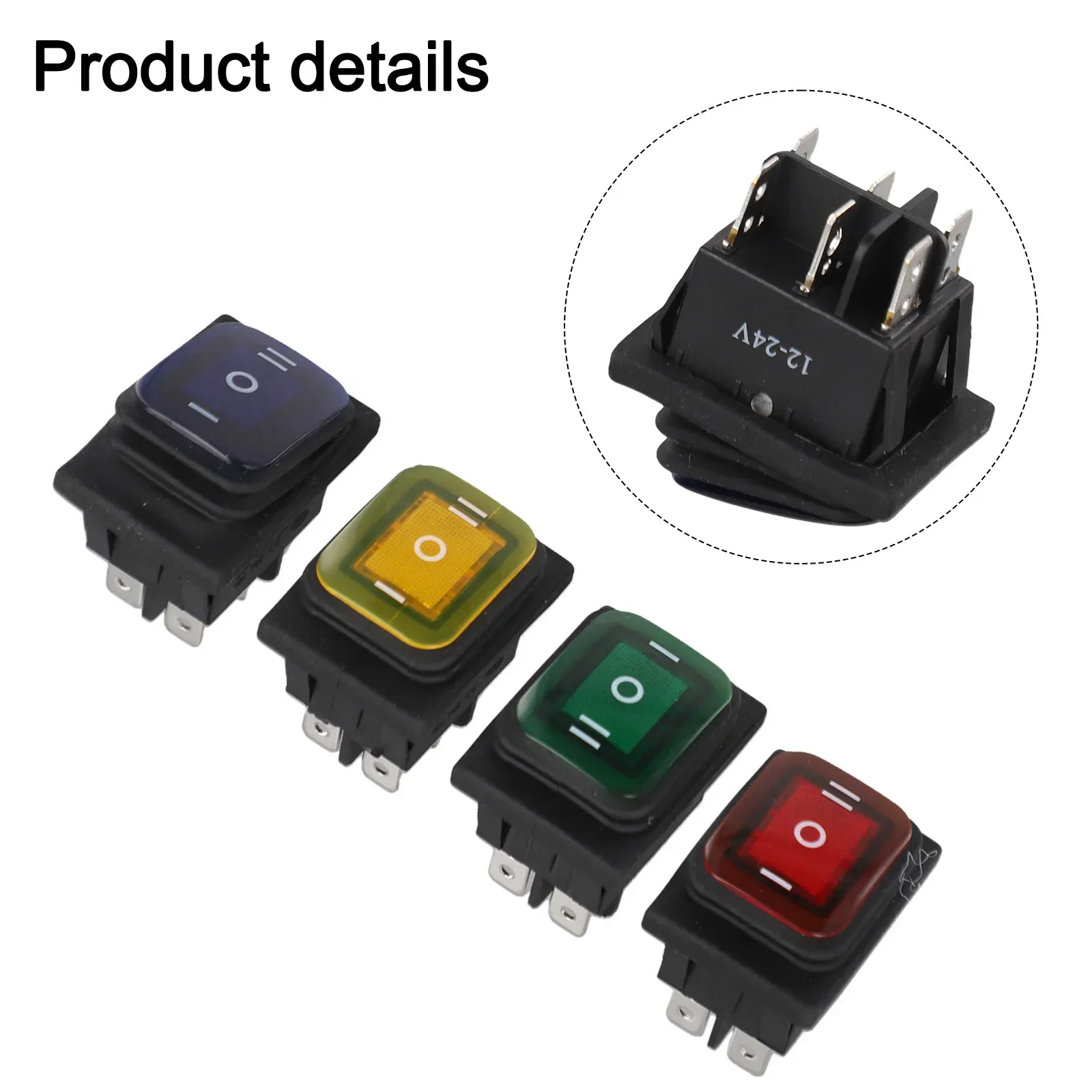 7pc Power Rocker Switch (ON)/Off/(ON),DC 12V15A Toggle Button 3 Position 6 Pin Ship Type Switch For DPDT Momentary Rocker Switch
7pc Power Rocker Switch (ON)/Off/(ON),DC 12V15A Toggle Button 3 Position 6 Pin Ship Type Switch For DPDT Momentary Rocker Switch