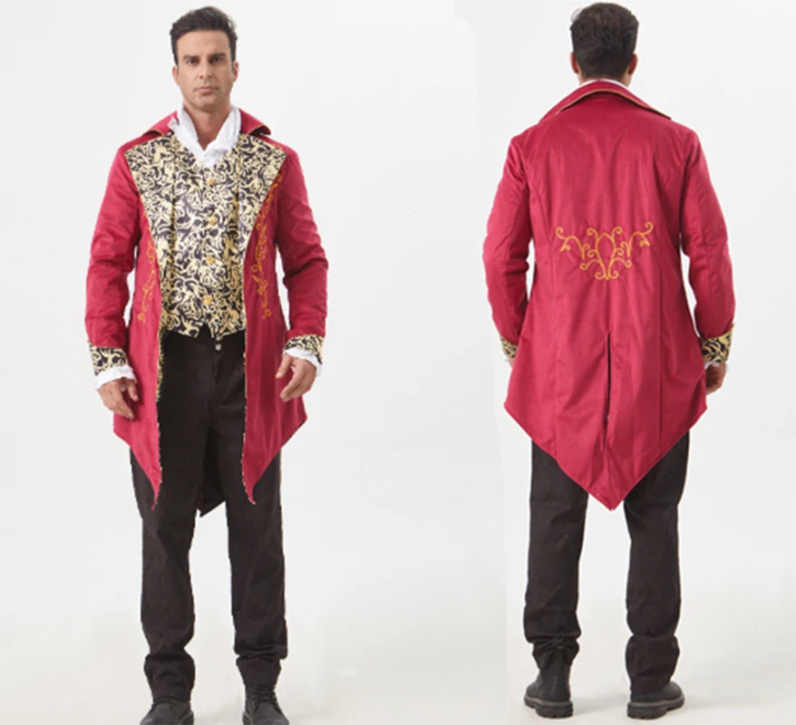Vintage Adult Medieval Cosplay Men's Steampunk Tailcoat Jacket Gothic Victorian Coat Tuxedo Carnival Costume Performance Wear
Vintage Adult Medieval Cosplay Men's Steampunk Tailcoat Jacket Gothic Victorian Coat Tuxedo Carnival Costume Performance Wear