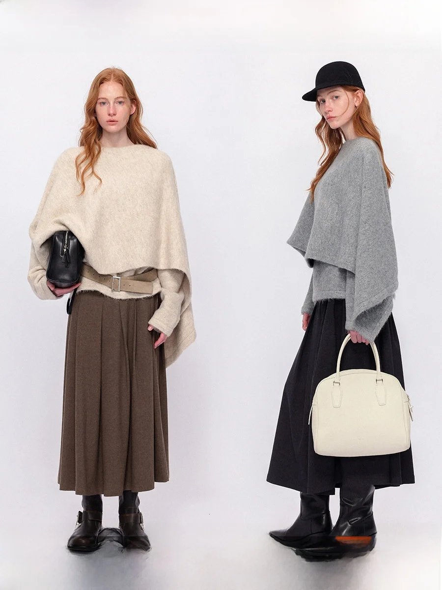 CHACHA Warm Soft Mist Knitted Cloak Shoulder Sweater Women Winter Cozy Minimalist Atmosphere Top Casual Style Pure E-commerce
CHACHA Warm Soft Mist Knitted Cloak Shoulder Sweater Women Winter Cozy Minimalist Atmosphere Top Casual Style Pure E-commerce