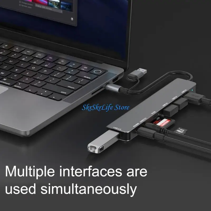 E65E Тип C USB Docking Station Hub с USB 2.0 PD100W и слотом для карты памяти
E65E Тип C USB Docking Station Hub с USB 2.0 PD100W и слотом для карты памяти