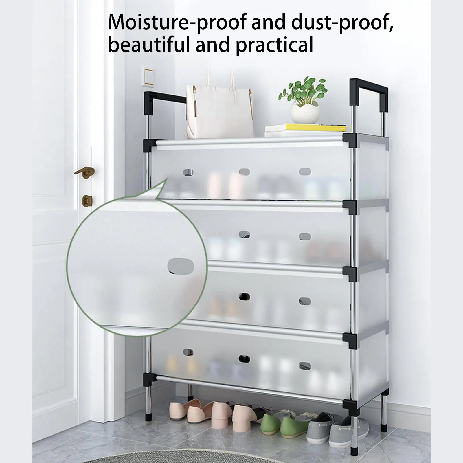 Shoe Rack Shoe Organizer Multifunction Sturdy Dustproof Storage Organizer Shelf for Entryway Apartment Hallway Books Sneakers
Shoe Rack Shoe Organizer Multifunction Sturdy Dustproof Storage Organizer Shelf for Entryway Apartment Hallway Books Sneakers