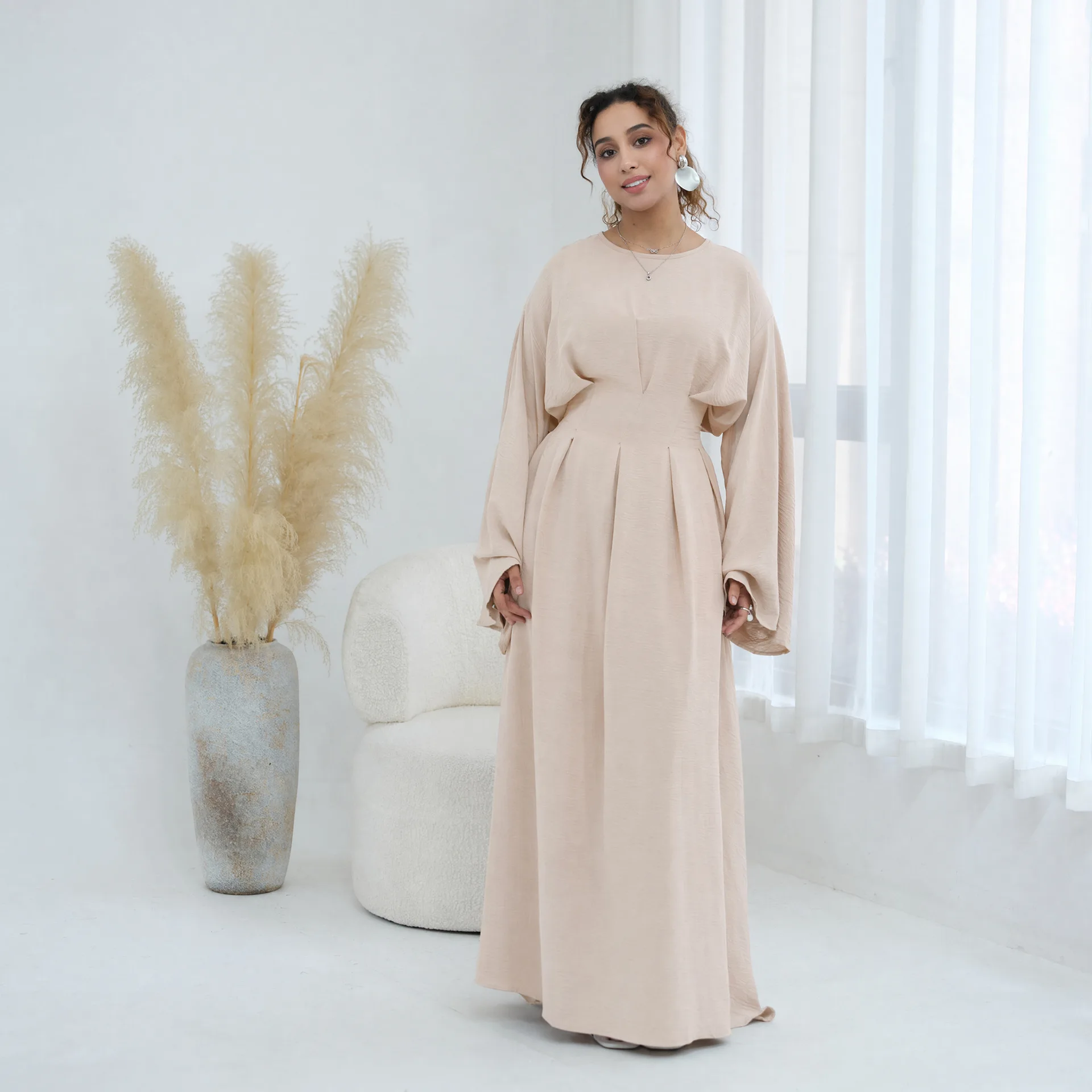 Modest Women Printed Loose Maxi Dress Adjustable Waist Belt Flare Long Abaya Kaftan Dubai Turkey Arab Robe Musulmane Vestidos
Modest Women Printed Loose Maxi Dress Adjustable Waist Belt Flare Long Abaya Kaftan Dubai Turkey Arab Robe Musulmane Vestidos