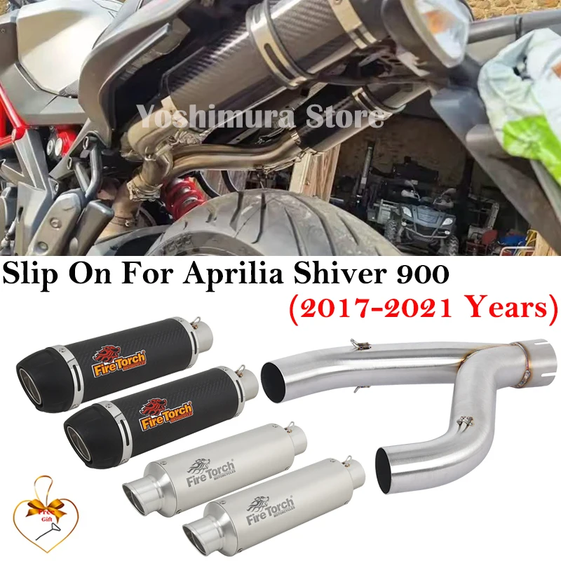 Slip On For Aprilia Shiver 900 Shiver900 2017 - 2021 Motorcycle Exhaust Escape Carbon Fiber Middle Link Pipe DB Killer Muffler
Slip On For Aprilia Shiver 900 Shiver900 2017 - 2021 Motorcycle Exhaust Escape Carbon Fiber Middle Link Pipe DB Killer Muffler