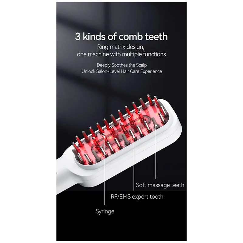 A89X Расческа для роста волос Многофункциональная EMS RF Расческа для ухода за волосами Красный свет Терапия роста волос Медицинские расчески для женщин и мужчин Dura
A89X Расческа для роста волос Многофункциональная EMS RF Расческа для ухода за волосами Красный свет Терапия роста волос Медицинские расчески для женщин и мужчин Dura