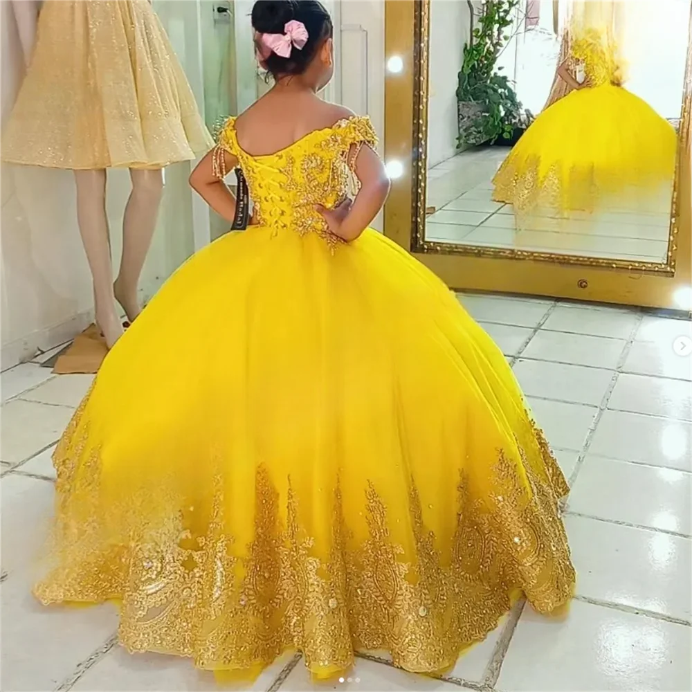 Custom Luxury Off Shoulder Beaded Flower Girl Dress Wedding Bridesmaid Gown for Kids Birthday Party Pageant Runway Show Formal
Custom Luxury Off Shoulder Beaded Flower Girl Dress Wedding Bridesmaid Gown for Kids Birthday Party Pageant Runway Show Formal