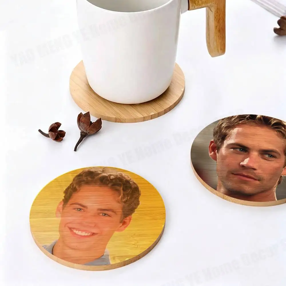 Actor P-Paul W-Walker Famous Wooden Coaster Round Anti-Scald Anti-Slip Properties for Home Use Tabletop Coffee shop Decor
Actor P-Paul W-Walker Famous Wooden Coaster Round Anti-Scald Anti-Slip Properties for Home Use Tabletop Coffee shop Decor