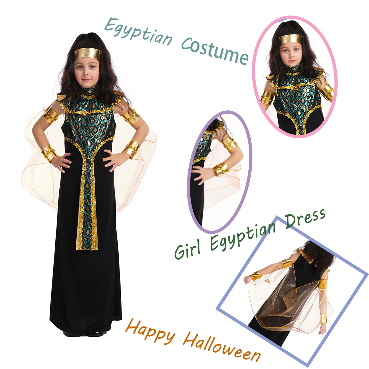 Egyptian Medieval Girls Costume Children Role Play Halloween Party Clothes Royal Princess Fancy Dress For Girls
Egyptian Medieval Girls Costume Children Role Play Halloween Party Clothes Royal Princess Fancy Dress For Girls