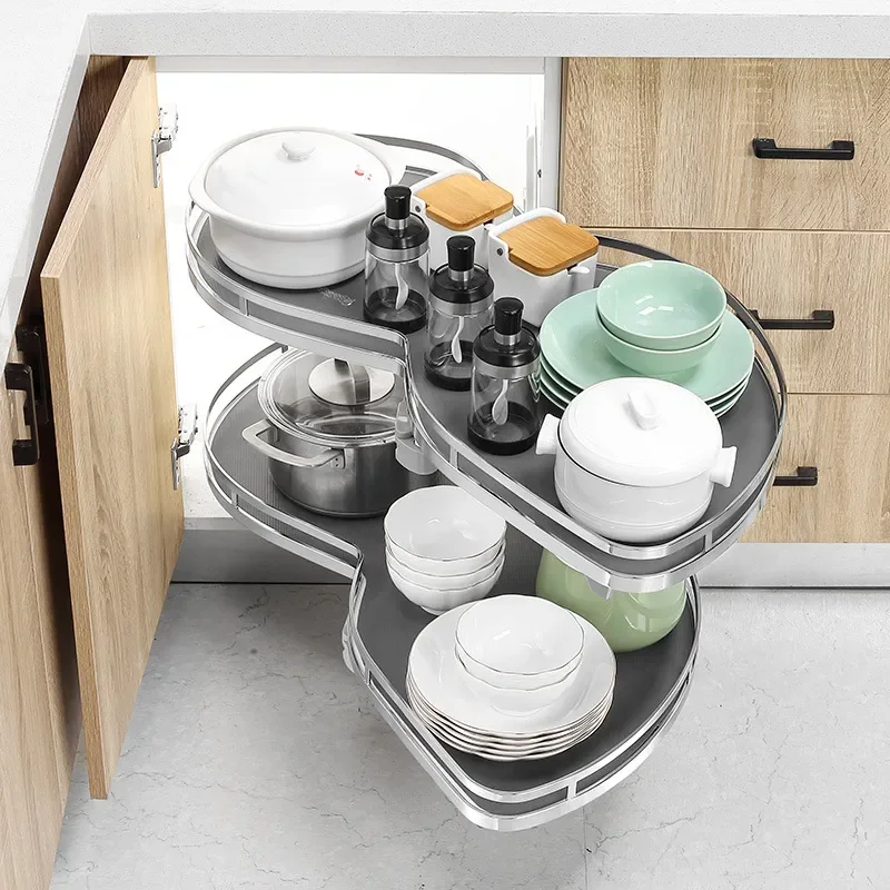 Kitchen Cabinet Corner Basket Drawer Stainless steel Double-Layer whirl Pull-out Storage Organizers Removable,Height Adjustable
Kitchen Cabinet Corner Basket Drawer Stainless steel Double-Layer whirl Pull-out Storage Organizers Removable,Height Adjustable