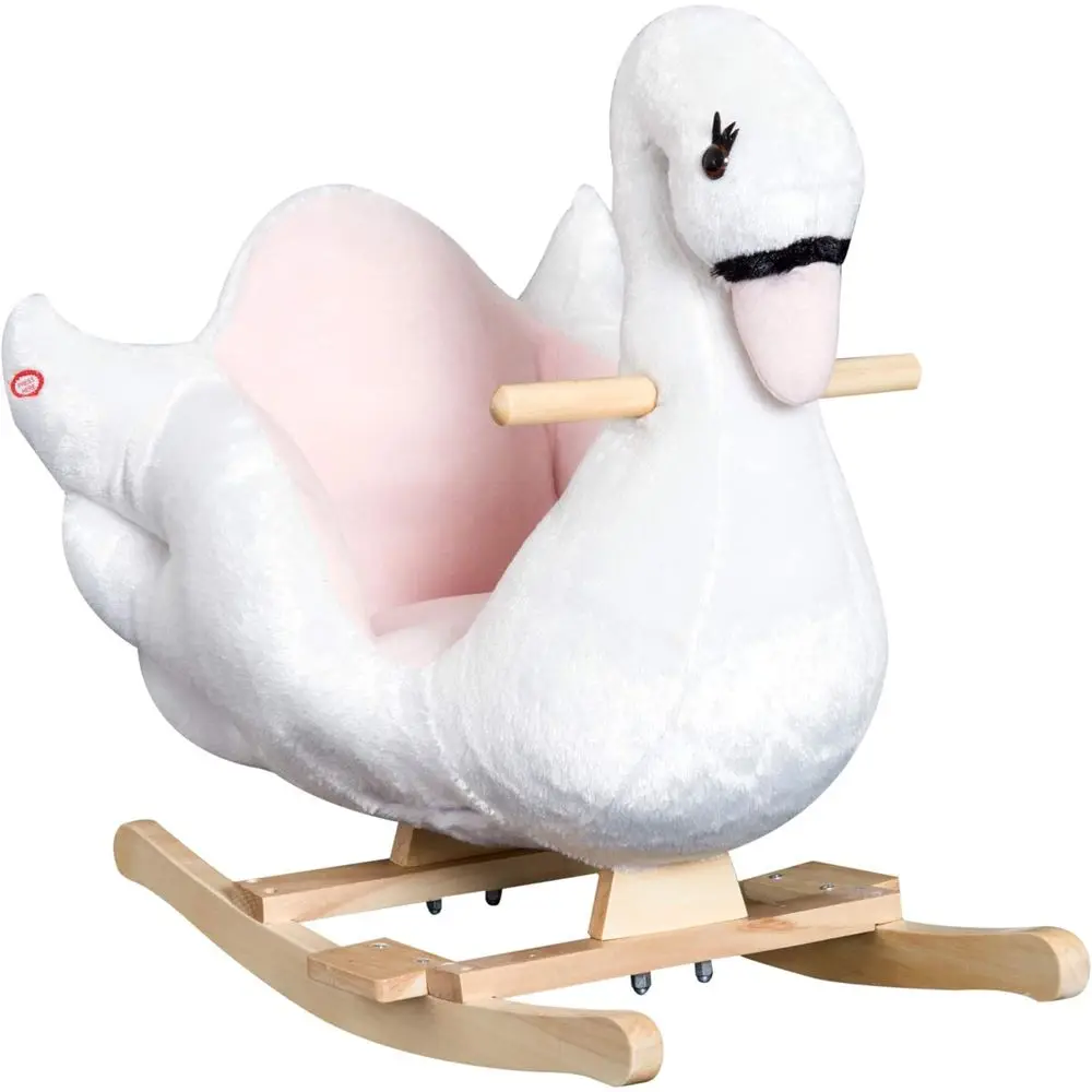 Ride-On Rocking Plush Swan Toy with Music for Toddlers 18+ Months, White & Pink
Ride-On Rocking Plush Swan Toy with Music for Toddlers 18+ Months, White & Pink