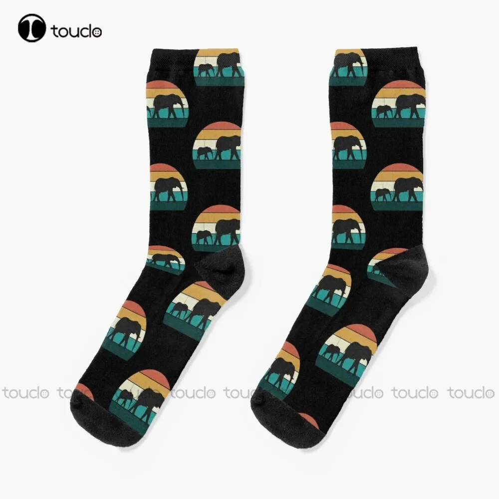 Vintage Elephants - Retro African Sunset Design Socks Mens Socks Size Christmas Gift Unisex Adult Teen Youth Socks Custom
Vintage Elephants - Retro African Sunset Design Socks Mens Socks Size Christmas Gift Unisex Adult Teen Youth Socks Custom