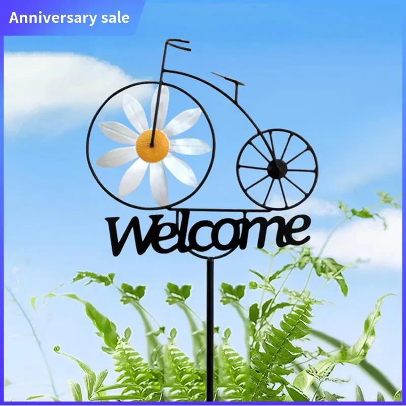Pinwheels For Yard And Garden,Welcome Yard Sign With Stakes,Bicycle Style Gardens Art Decor,Outdoor Garden Decor Easy To Use
Pinwheels For Yard And Garden,Welcome Yard Sign With Stakes,Bicycle Style Gardens Art Decor,Outdoor Garden Decor Easy To Use