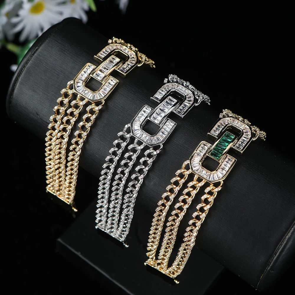 Luxury, fashionable, and elegant women's cubic zirconia engagement party, Dubai bride bracelet, jewelry B135
Luxury, fashionable, and elegant women's cubic zirconia engagement party, Dubai bride bracelet, jewelry B135