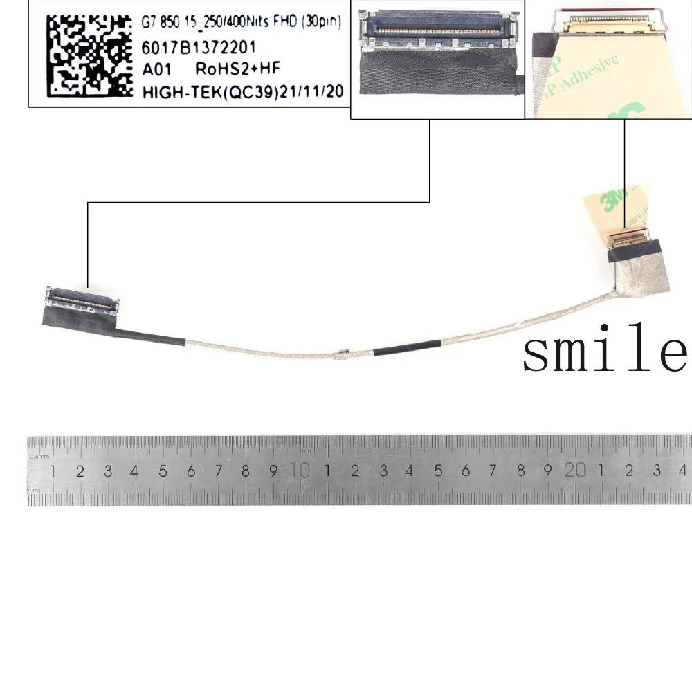 Laptop LCD Screen Cable for HP 850 855 G8 G7 HSN-137C 30Pin FHD
Laptop LCD Screen Cable for HP 850 855 G8 G7 HSN-137C 30Pin FHD