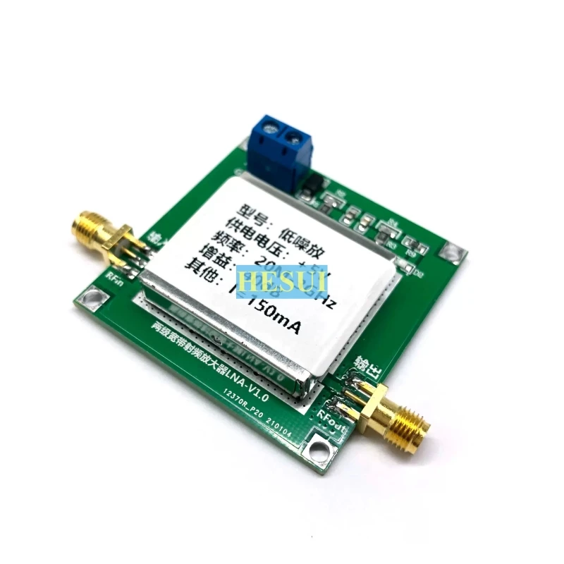 19dBm 40dB 20MHz - 3GHz RF LNA Amplifier module RF low noise amplifier module board High flatness Noise factor 1.3dB
19dBm 40dB 20MHz - 3GHz RF LNA Amplifier module RF low noise amplifier module board High flatness Noise factor 1.3dB