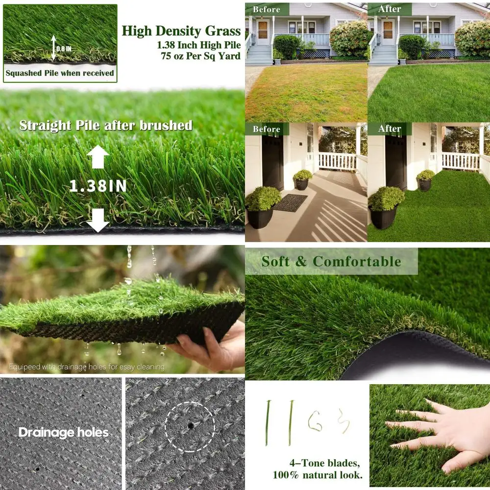 Плотный искусственный газон - синтетический ковер для улицы и помещений
Плотный искусственный газон - синтетический ковер для улицы и помещений