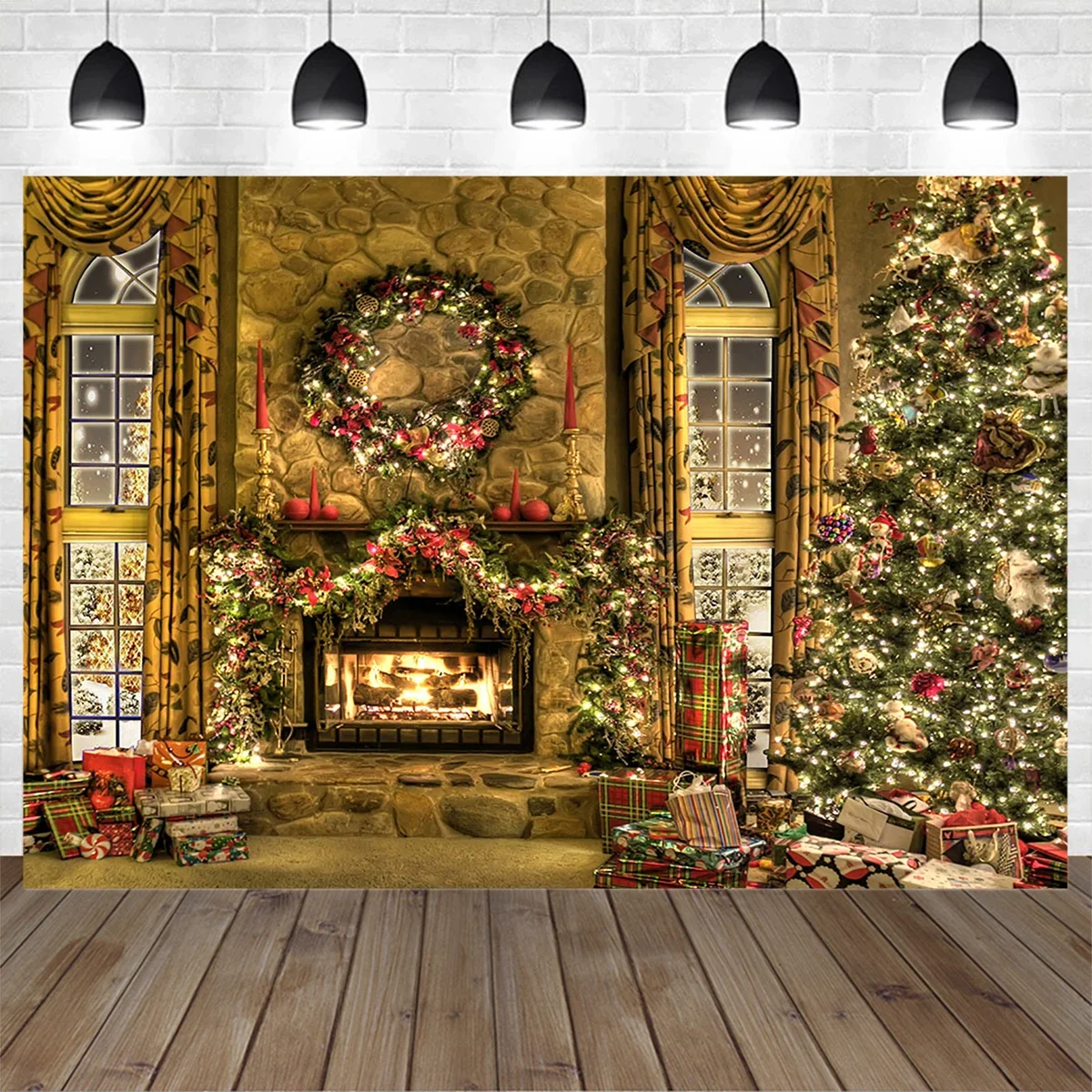 Mocsicka Winter Christmas Decor Background Fireplace Xmas Tree Gift Window Retro Backdrop Family Baby Portrait Photography Props
Mocsicka Winter Christmas Decor Background Fireplace Xmas Tree Gift Window Retro Backdrop Family Baby Portrait Photography Props
