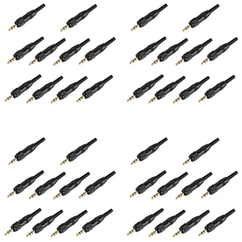 40Pcs 3.5Mm Stereo Screw Locking Audio Lock Connector For Sennheiser For Sony Nady Audio2000s Mic Spare Plug Adapter
40Pcs 3.5Mm Stereo Screw Locking Audio Lock Connector For Sennheiser For Sony Nady Audio2000s Mic Spare Plug Adapter