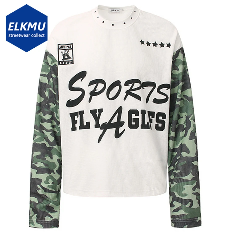 Y2K Vintage T Shirts Camouflage Patchwork Oversized Long Sleeve T-shirts Tee Tops Streetwear Harajuku Hip Hop Tshirts
Y2K Vintage T Shirts Camouflage Patchwork Oversized Long Sleeve T-shirts Tee Tops Streetwear Harajuku Hip Hop Tshirts