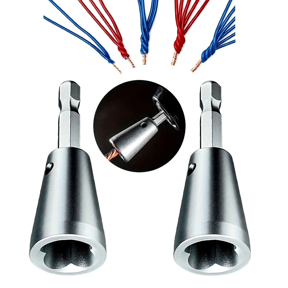 2pcs Professional Wire Twisting Tool for Drilling Machines - Nickel Chromium Steel, Suitable for Most Wire
2pcs Professional Wire Twisting Tool for Drilling Machines - Nickel Chromium Steel, Suitable for Most Wire