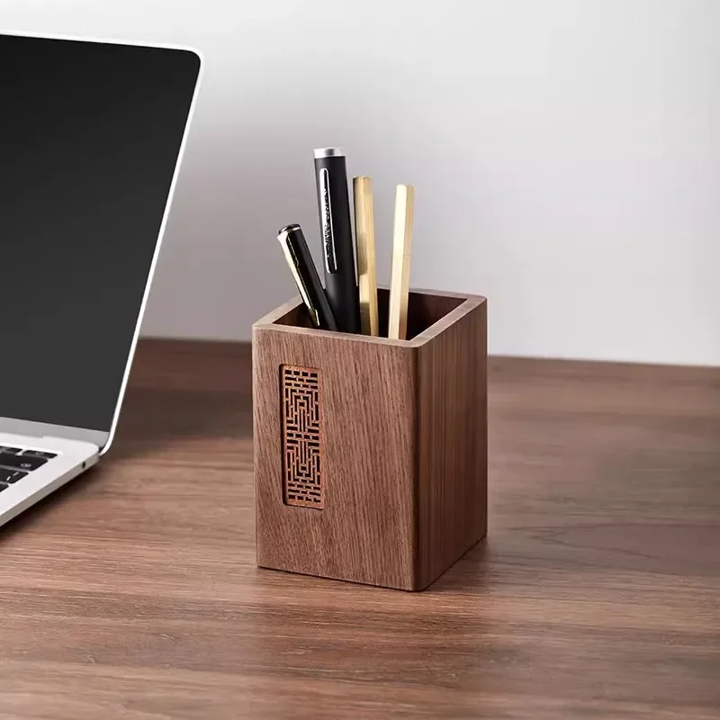 North American walnut solid wood pen holder, multi-functional office and home desktop storage box, storage box gift
North American walnut solid wood pen holder, multi-functional office and home desktop storage box, storage box gift