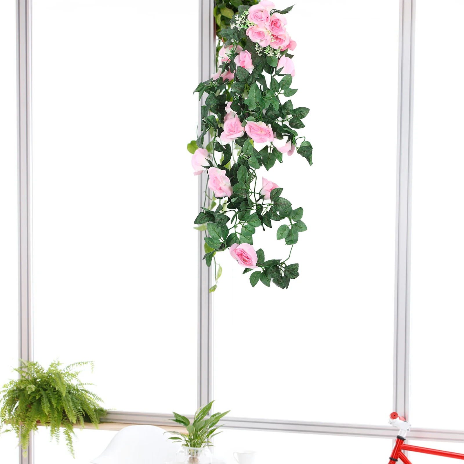 2pcs Artificial Fake Rose Garlanddecorative Floral Vine Wedding Home Decoration Imitation Flower Vines For Door Wall Garden
2pcs Artificial Fake Rose Garlanddecorative Floral Vine Wedding Home Decoration Imitation Flower Vines For Door Wall Garden