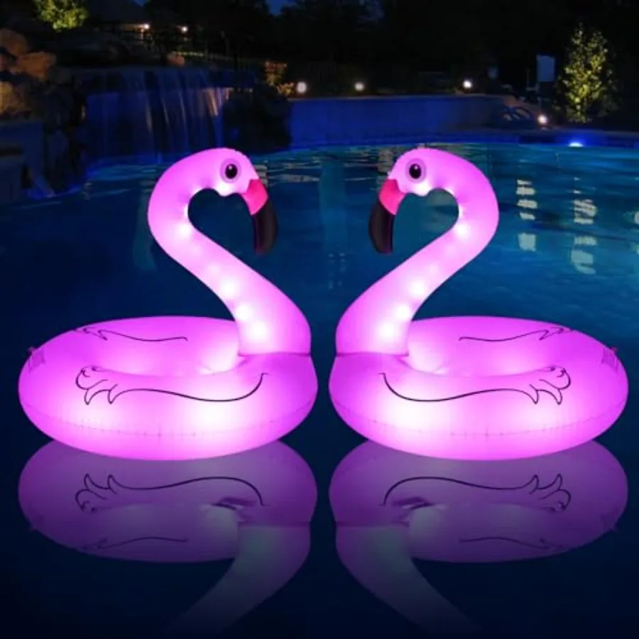 Inflatable Flamingo Pool Floats with Lights Solar Powered Flamingo Swim Tube Rings 42'' Lake Beach Floaties Swimming Rings Summ
Inflatable Flamingo Pool Floats with Lights Solar Powered Flamingo Swim Tube Rings 42'' Lake Beach Floaties Swimming Rings Summ