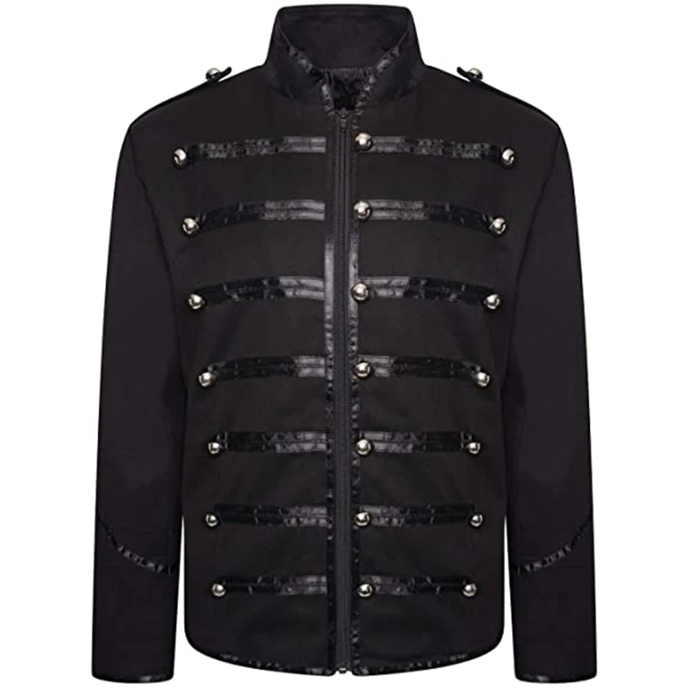 Hot New Men's Coat Top Spring Steampunk Black White Gothic Red Slight Stretch Solid Color Stand Collar Autumn
Hot New Men's Coat Top Spring Steampunk Black White Gothic Red Slight Stretch Solid Color Stand Collar Autumn