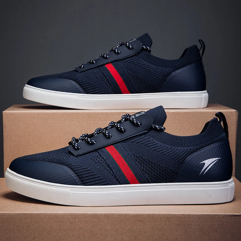 Mens Casual Sports Shoes Mesh Surface Cushioning Comfort Spring Lace-up Flat Comfortable Fashion Trendy Skate Shoes for Man
Mens Casual Sports Shoes Mesh Surface Cushioning Comfort Spring Lace-up Flat Comfortable Fashion Trendy Skate Shoes for Man