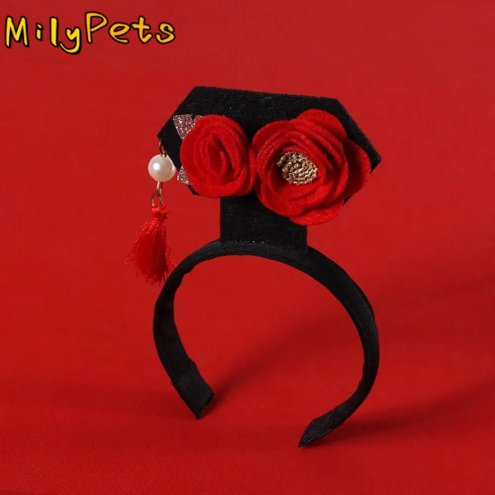Ancient Chinese Style Pet New Year Headband Traditional Hanfu Cat Headdress Vintage Court Princess Dog Hanfu Headband Dog/cat
Ancient Chinese Style Pet New Year Headband Traditional Hanfu Cat Headdress Vintage Court Princess Dog Hanfu Headband Dog/cat