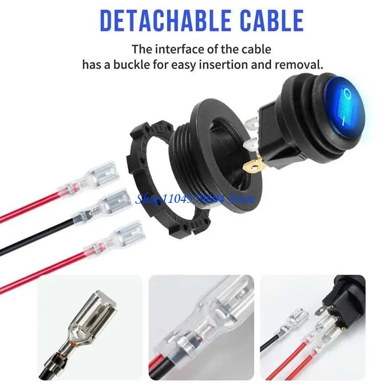 12QM ВКЛ/ВЫКЛ Круглый выключатель Рокер Светодиодный освещение автомобильной панели приборной панели 12 В 3PIN Переключатель
12QM ВКЛ/ВЫКЛ Круглый выключатель Рокер Светодиодный освещение автомобильной панели приборной панели 12 В 3PIN Переключатель