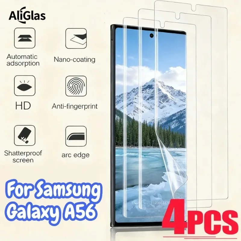 4pcs HD Hydrogel Screen Protector Compatible for Samsung Galaxy A56 Ultra-thin Non-tempered Glass Film for Samaung Galaxy A56
4pcs HD Hydrogel Screen Protector Compatible for Samsung Galaxy A56 Ultra-thin Non-tempered Glass Film for Samaung Galaxy A56
