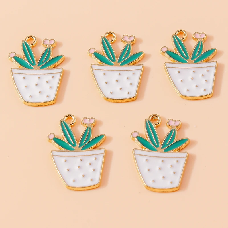 20pcs 16x23mm Cute Enamel Pot Plant Charms Pendants for Jewelry Making Drop Earrings Necklaces Bracelets DIY Crafts Accessories
20pcs 16x23mm Cute Enamel Pot Plant Charms Pendants for Jewelry Making Drop Earrings Necklaces Bracelets DIY Crafts Accessories