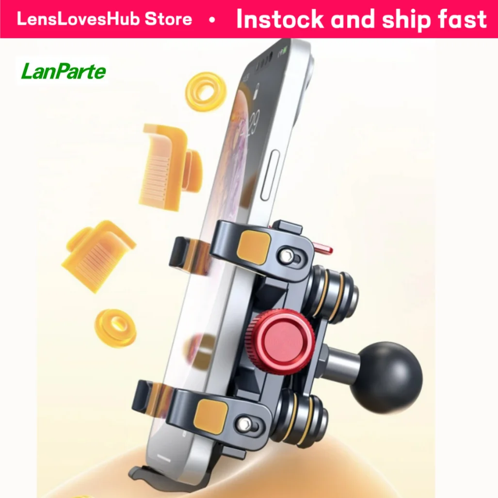 Lanparte Aluminum Secure Lock Bike Phone Holder Motorcycle Handlebar Mount Mobile Phone Holder Accessories for Bicycle Motorbike
Lanparte Aluminum Secure Lock Bike Phone Holder Motorcycle Handlebar Mount Mobile Phone Holder Accessories for Bicycle Motorbike