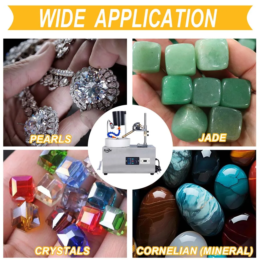 ZB-180 Digital Display Gemstone Grinding Machine Gem Faceting Machine Jade Stone Angle Machine Jewelry Polisher Flat Grinder
ZB-180 Digital Display Gemstone Grinding Machine Gem Faceting Machine Jade Stone Angle Machine Jewelry Polisher Flat Grinder