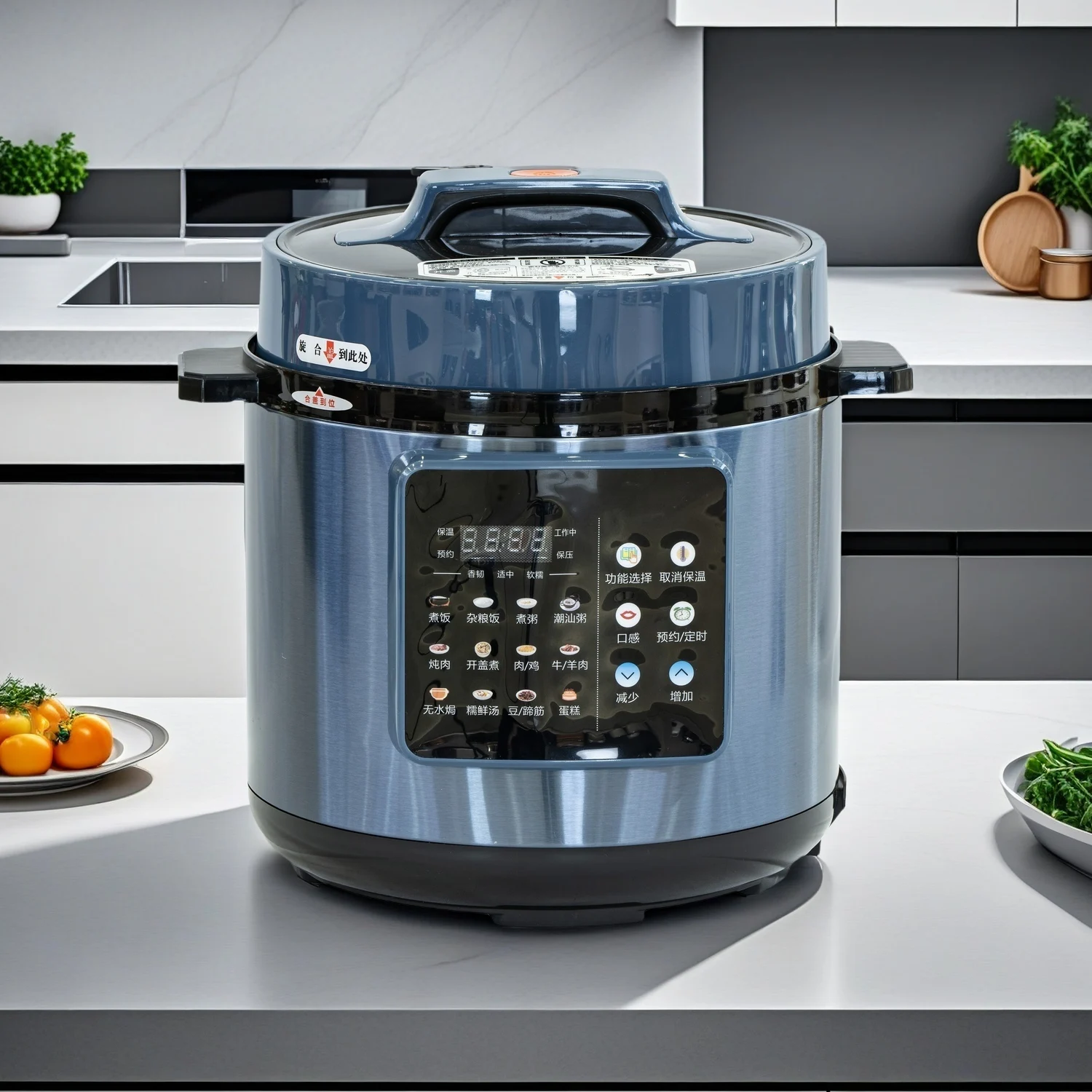 5L Electric Stainless Steel Pressure Cooker Multifunctional Smart Rice Cooker, Steamer
5L Electric Stainless Steel Pressure Cooker Multifunctional Smart Rice Cooker, Steamer