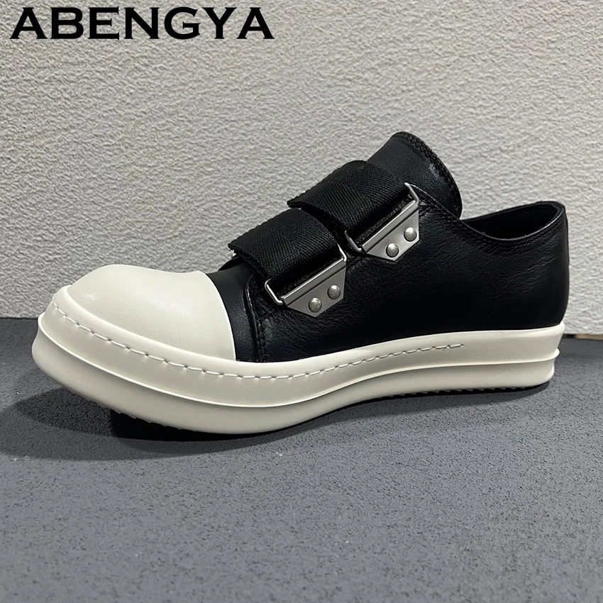 Thick Sole Casual Sneakers Couple Shoes Round Toe Real Leather Flat Platform Shoes Women Spring Autumn Fashion Walking Shoes Men
Thick Sole Casual Sneakers Couple Shoes Round Toe Real Leather Flat Platform Shoes Women Spring Autumn Fashion Walking Shoes Men