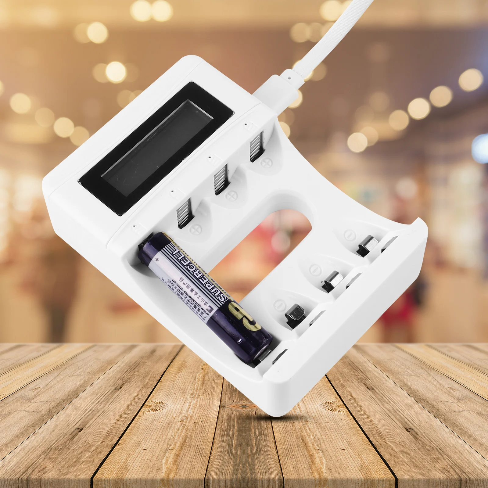 Universal 4 Bay Lcd Display Rechargeable Batteries Charging Station Overcharge Short Circuit Protection
Universal 4 Bay Lcd Display Rechargeable Batteries Charging Station Overcharge Short Circuit Protection