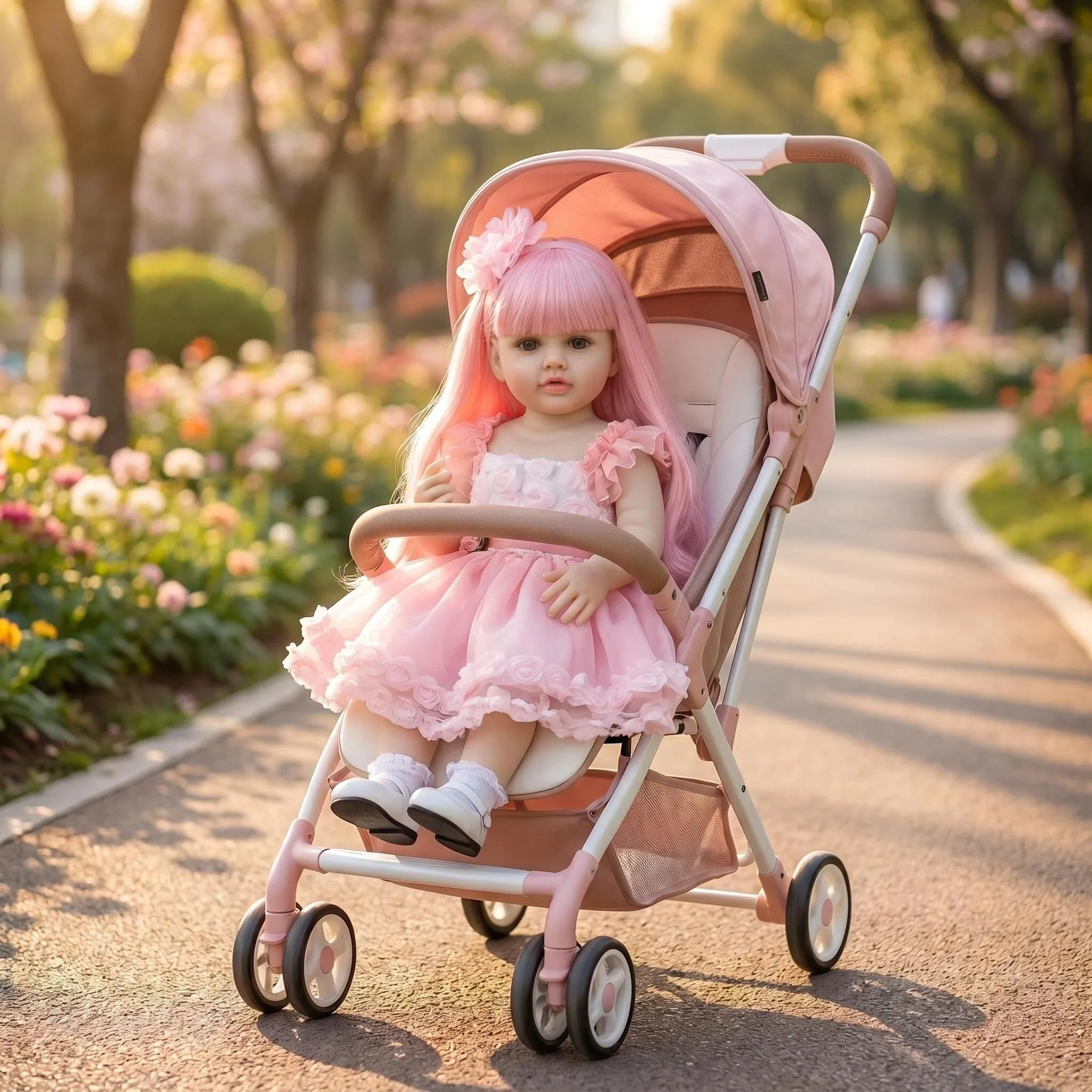 NPK 22inch Betty Silicone Reborn Doll Full Body Light Brown Pink Hair Lifelike 3D Skin Visible Veins Gift
NPK 22inch Betty Silicone Reborn Doll Full Body Light Brown Pink Hair Lifelike 3D Skin Visible Veins Gift