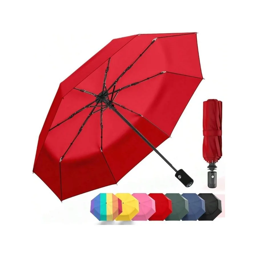 Windproof Compact Umbrellas - Strong Reinforced Fiberglass Rib Design Auto Open Close - Portable Folding Travel - Lightweight P
Windproof Compact Umbrellas - Strong Reinforced Fiberglass Rib Design Auto Open Close - Portable Folding Travel - Lightweight P