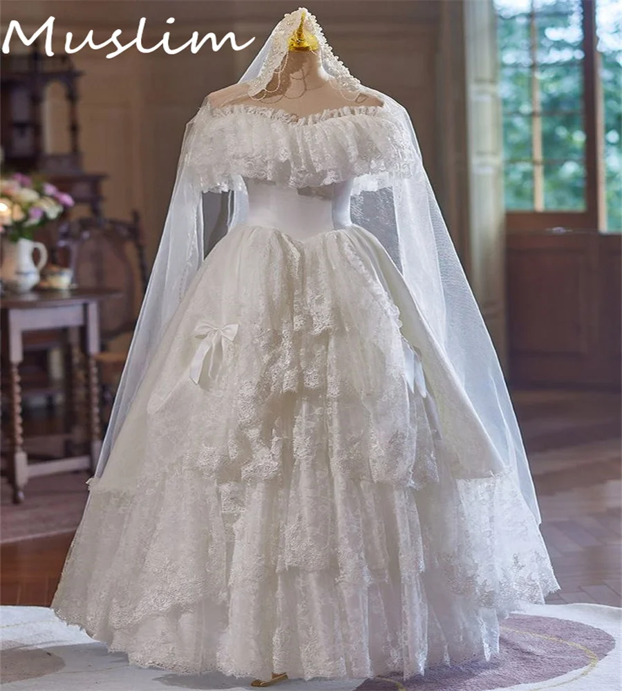 Elegant Lace 1920s Wedding Dress Rococo Cosplay Victorian Costume Bridal Dress Korean Civil War Boho Bride Dress 2025 Customized
Elegant Lace 1920s Wedding Dress Rococo Cosplay Victorian Costume Bridal Dress Korean Civil War Boho Bride Dress 2025 Customized