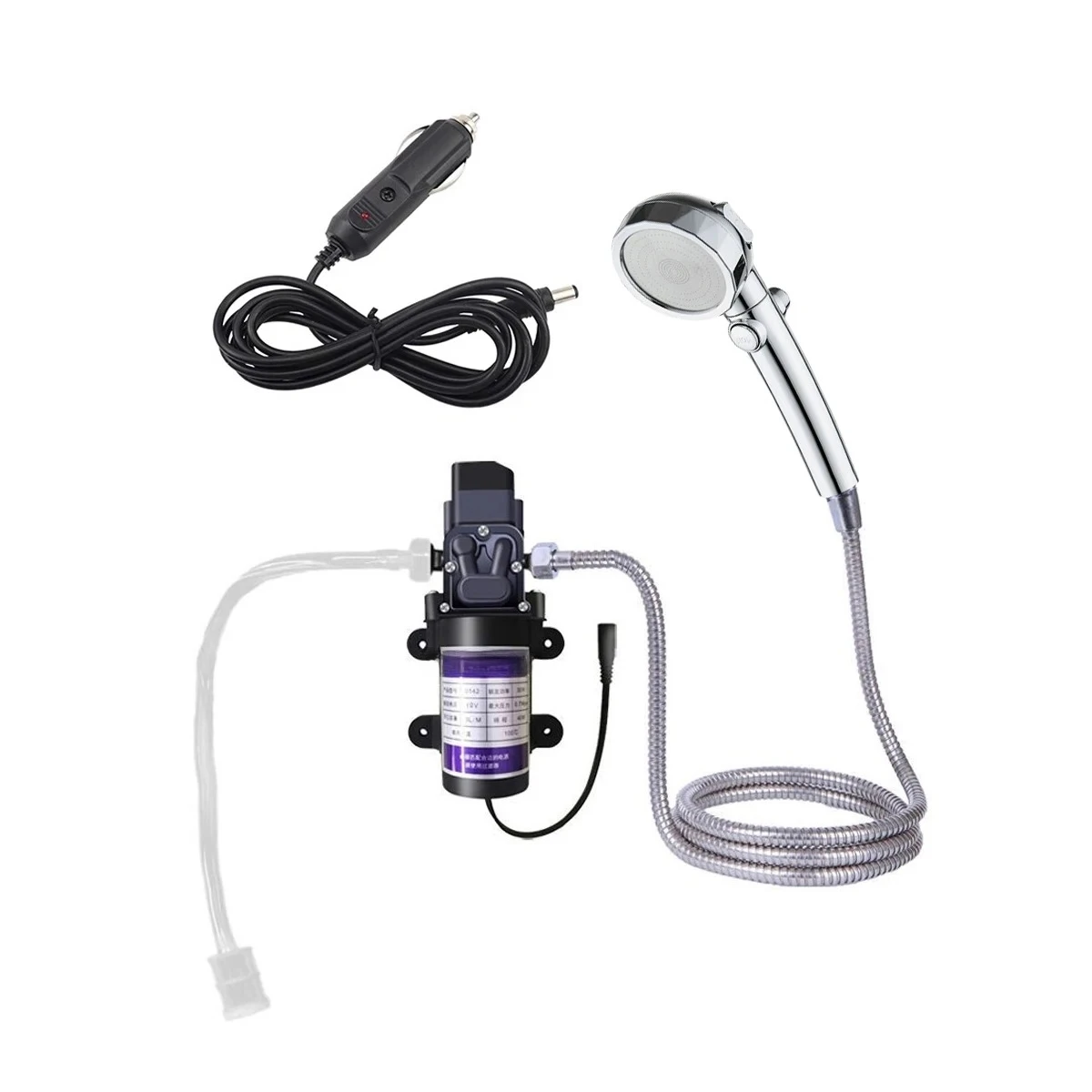 Outdoor Camping Electric Water Pump Shower Handheld Portable Car Washer Sprayer Kit For Hiking Travel Pet Bathing
Outdoor Camping Electric Water Pump Shower Handheld Portable Car Washer Sprayer Kit For Hiking Travel Pet Bathing