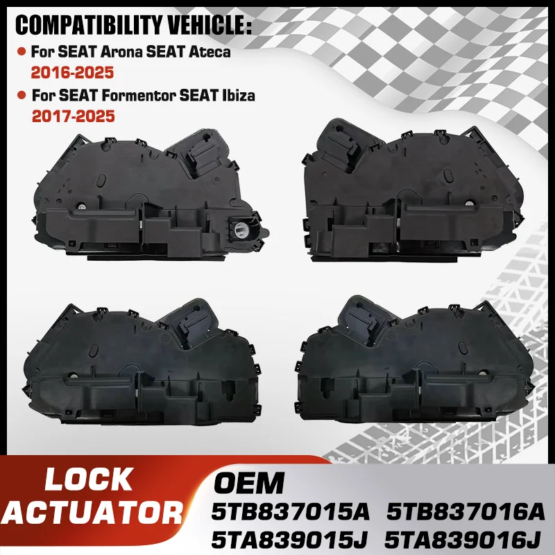 Привод защелки дверного замка автомобиля для SEAT Arona 2017-2025 SEAT Ateca 2016-2025 SEAT Formentor 2020-2021 SEAT Ibiza 2017-2025
Привод защелки дверного замка автомобиля для SEAT Arona 2017-2025 SEAT Ateca 2016-2025 SEAT Formentor 2020-2021 SEAT Ibiza 2017-2025